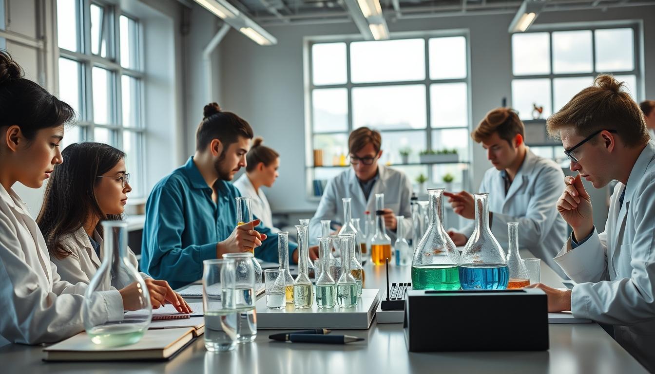 Structured study materials and learning resources on a desk
